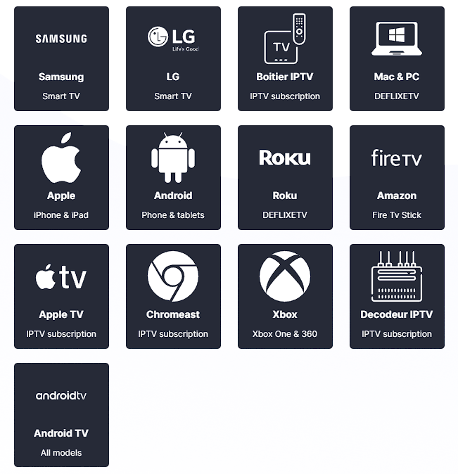 IPTV Appareils